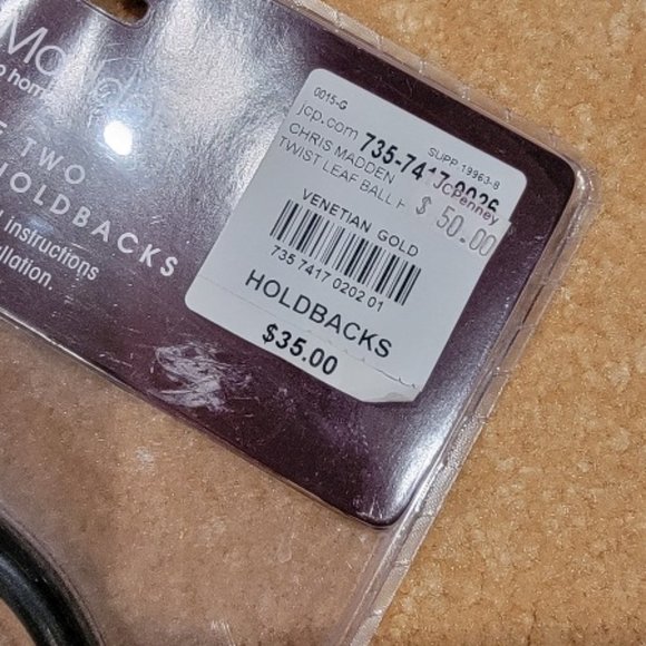 Chris Madden Decorative Holdback 2 Packs - Picture 10 of 13